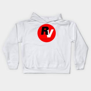 reasonable volume retro logo Kids Hoodie